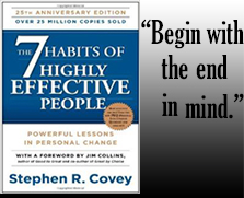 Begin with the End in Mind - Stephen R. Covey