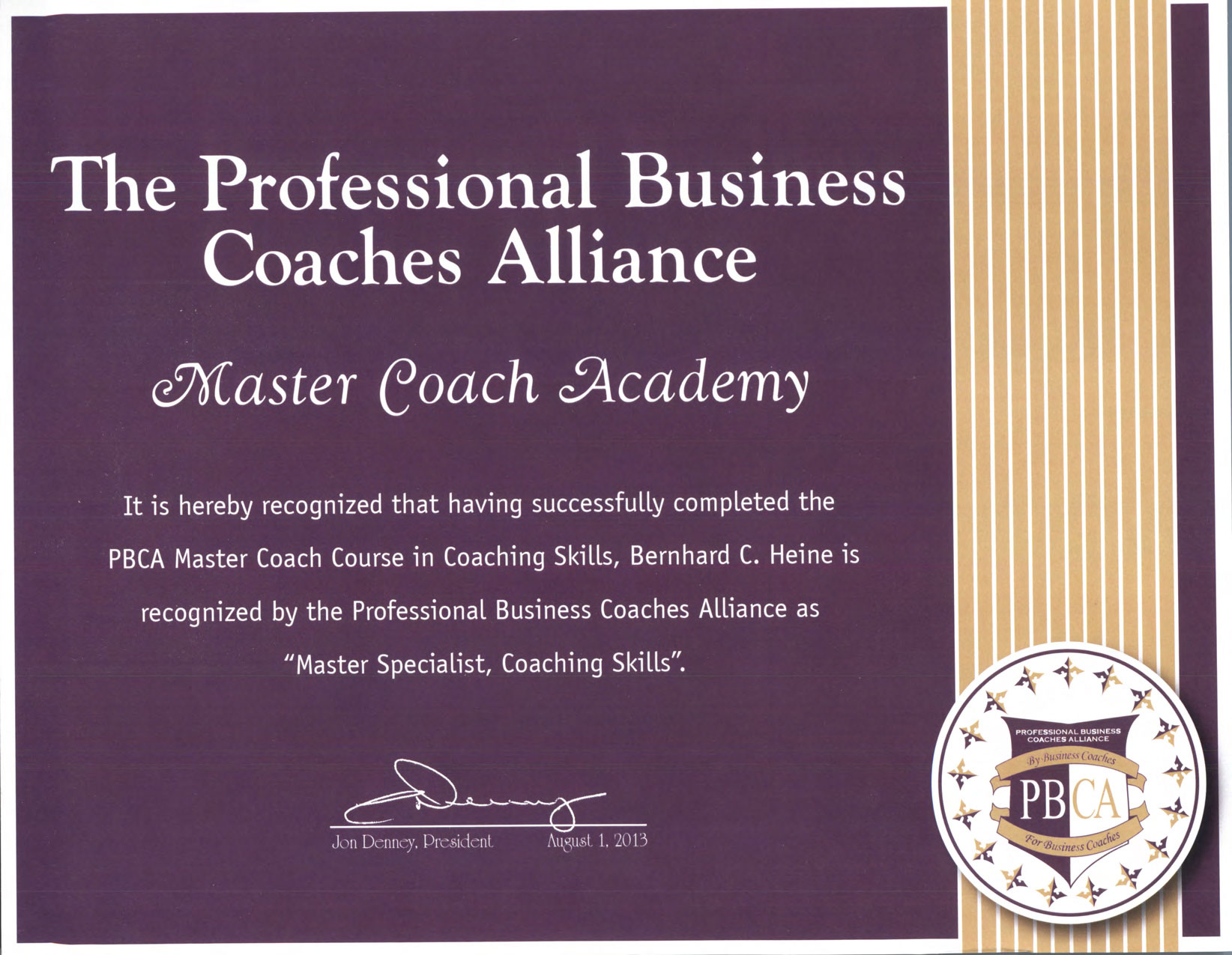 Bernhard Heine - Certified Business Coach | Executive Coach | Sales ...